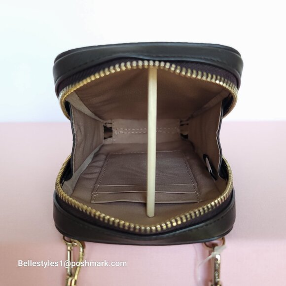 KATE SPADE Zeezee North South Pebbled Leather Phone Crossbody Bag- Bungalow M🎈⭐ - Picture 13 of 16